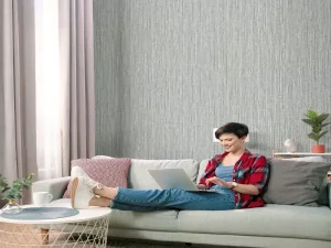 کاغذ دیواریکربن 3/carbon3 طرح بافت خاکستری کد ۱۰۳۰۰