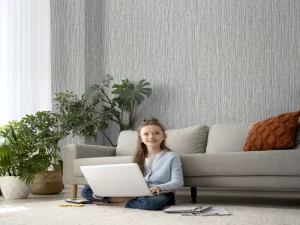 کاغذ دیواریکربن 3/carbon3 طرح بافت خاکستری کد ۱۰۳۰۰