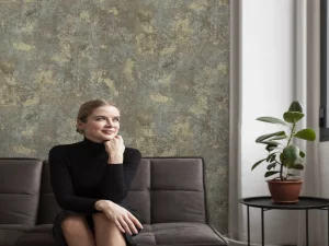 کاغذ دیواری کربن 3/carbon3 طرح پتینه سبز / زیتونی کد ۱۰۳۲۸