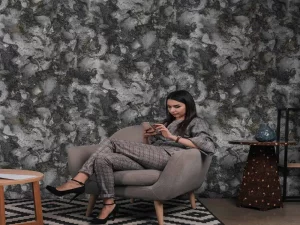 آلبوم کاغذدیواری کربن 1طرح پتینه مشکی کد ۱۰۰۳۷