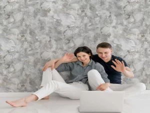 آلبوم کاغذدیواری کربن 1 طرح پتینه خاکستری کد ۱۰۰۴۷