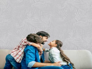 کاغذ دیواری طرح شاخ و برگ کد ۸۰۹۰