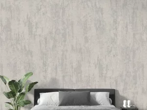 کاغذ دیواری طرح پتینه نقره‌ای کد ۱۱۰۵۷