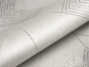 کاغذ دیواری طرح هندسی / پتینه سفید کد ۱۱۰۳۴