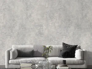 کاغذ دیواری طرح پتینه نقره‌ای کد ۱۱۱۰۷