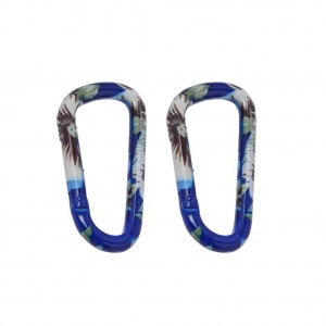 ست 2 عددی کارابین مانکیز مدل Blue Flower Carabiner 6cm
