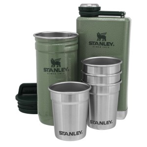 ست شات و قمقمه کتابی استنلی اورجینال مدل Pre-Party Shot Glass + Flask