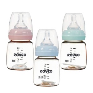 شیشه شیر  80 میلی لیتر  نوزاد Rovco ( قند داغ خوری )