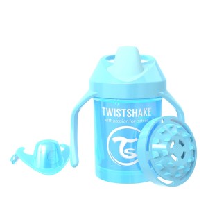 لیوان دسته دار 230 میل تویست شیک آبی (صدفی) TWISTSHAKE