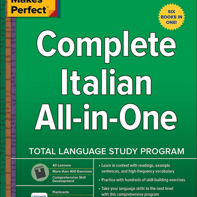 کتاب آموزش ایتالیایی Italian All-in-One For Dummies