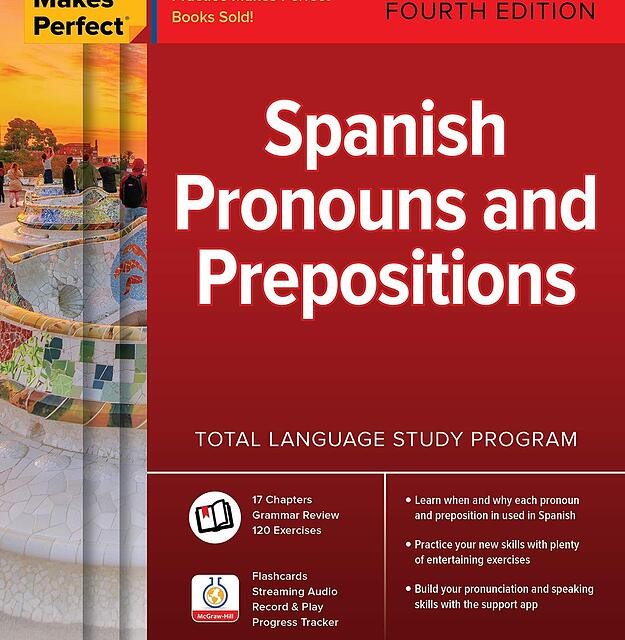 کتاب ضمایر و حروف اضافه اسپانیایی Practice Makes Perfect Spanish Pronouns and Prepositions