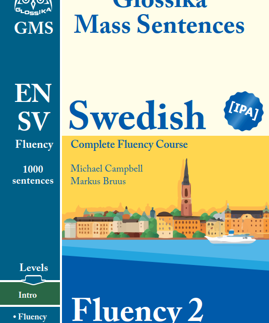 کتاب جملات سوئدی Glossika Mass Sentences Swedish Fluency 2