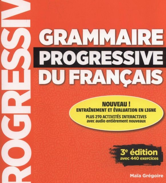 کتاب گرامر پروگرسیو فرانسه Grammaire Progressive Du Francais A2 B1 - Intermediaire - 4ed +Corriges+CD