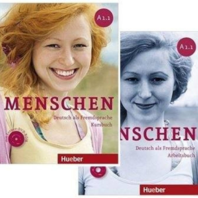 کتاب آلمانی منشن آ یک دو Menschen A1.2 kursbuch und Arbeitsbuch mit CD