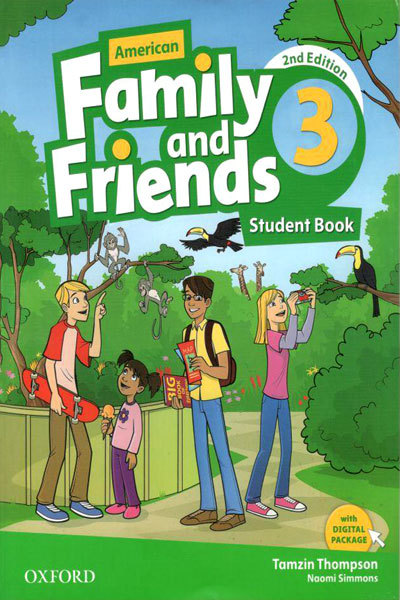 کتاب امریکن فمیلی اند فرندز دو American Family and Friends 2nd 2 SB+WB+CD+DVD