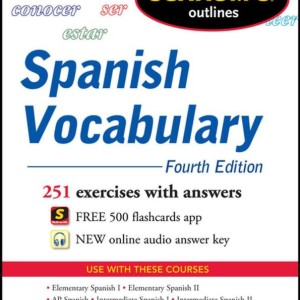 خرید کتاب لغات اسپانیایی Schaum s Outline of Spanish Vocabulary 4th Edition