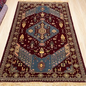 قالیچه خراسان چله ابریشم