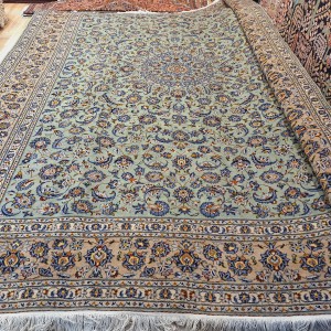 قالی ۱۲متری کاشان زمینه سدری