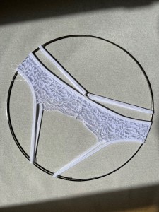 شورت فانتری فاق باز هارنسی سفید کد 69
