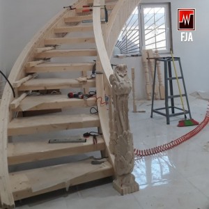 پله چوب طبیعی فینگر جوینت کد ۱۵۱۲   برند FJA