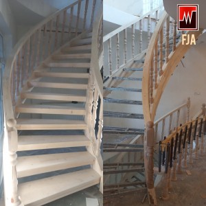 پله چوب طبیعی فینگر جوینت کد ۱۵۵۲ برند FJA