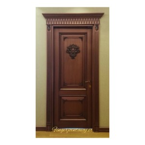 درب ورودی و اتاقی تک لنگه تمام چوب کد ۱۳۲۶