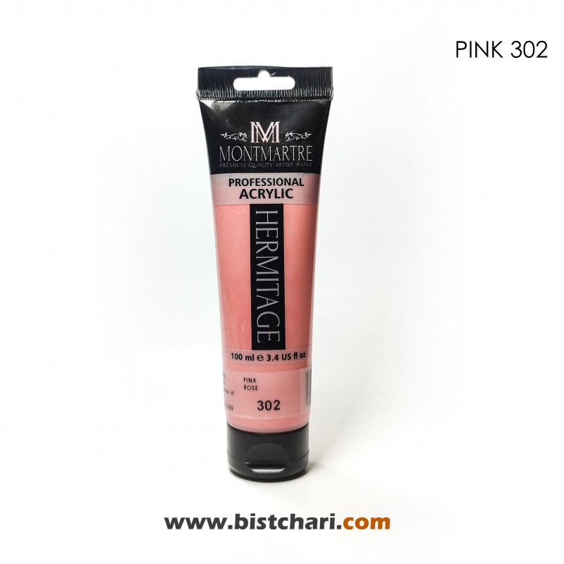 رنگ اکریلیک 100ml کد 302 (Pink) برند مونمارت Montmartre