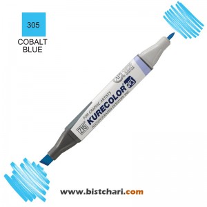 ماژیک راندو دو سر مدل Zig کد Cobalt Blue) 305) برند کیورکالر KureColor