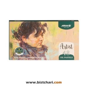 پاستل روغنی 48 رنگ (Design 2) مدل Artist کد 2604 برند آریا Arya