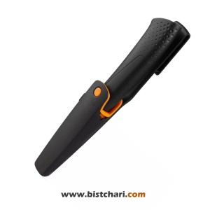 کارد دارای چاقوتیزکن مدل Builder's knife with sharpener کد 1023617 برند فیسکارس Fiskars