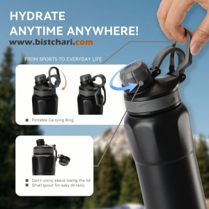 قمقمه دوجداره 850ml مدل Sleen برند سانتکو Santeco