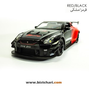 ماکت ماشین نیسان Nissan مدل GTR R35 رنگ قرمز-مشکی