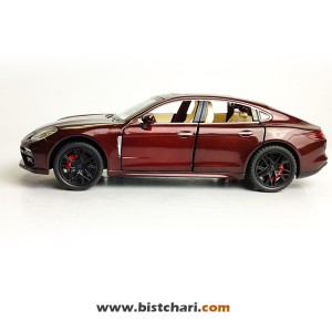ماکت ماشین پورشه Porsche مدل پانامرا Panamera رنگ زرشکی