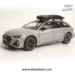 ماکت ماشین آئودی Audi مدل RS6 رنگ خاکستری