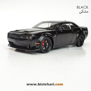 ماکت ماشین دوج چلنجر Dodge Challenger مدل SRT Hellcat رنگ مشکی