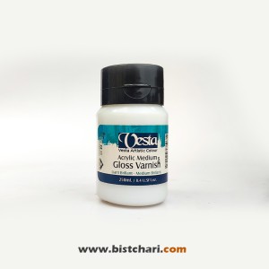 گلس وارنیش 250ml وستا Vesta(Acrylic Medium)