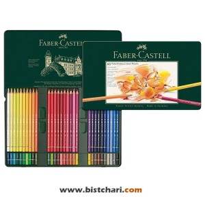 ست مداد رنگی 60 رنگ جعبه فلزی پلی کروموس Polychromos برند فابرکاستل Faber Castell