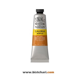 رنگ اکریلیک Burnt sienna کد 074 برند وینزور و نیوتون Winsor & Newton