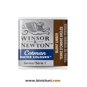 رنگ آبرنگ Burnt umber کد 076 برند وینزور و نیوتون Winsor & Newton
