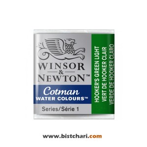 رنگ آبرنگ Hooker's green light کد 314 برند وینزور و نیوتون Winsor & Newton