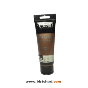 رنگ اکریلیک متالیک Fuscous brown کد 67 حجم 75 ml برند وستا Vesta