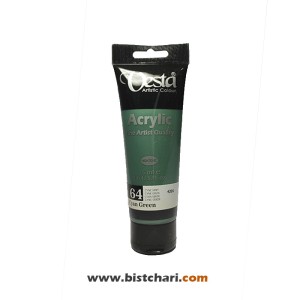 رنگ اکریلیک متالیک Cyan green کد 64 حجم 75 ml برند وستا Vesta