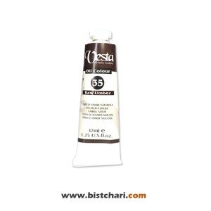 رنگ روغن رنگ Raw umber کد 35 برند وستا Vesta