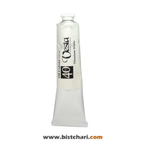 رنگ روغن رنگ Titanium white کد 40 حجم 120 ml برند وستا Vesta