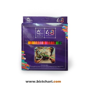 مداد رنگی 48 رنگ جعبه مقوایی برند ام کیو MQ