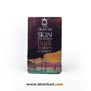 مداد رنگی 12 رنگ پوست تیره Dark Tones برند ام کیو MQ