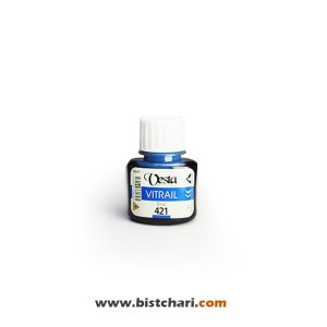 رنگ ویترای رنگ Blue کد 421 حجم 40 ml برند وستا Vesta
