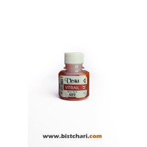 رنگ ویترای رنگ Wine red کد 489 حجم 40 ml برند وستا Vesta