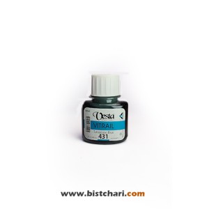 رنگ ویترای رنگ Turquoise blue کد 431 حجم 40 ml برند وستا Vesta
