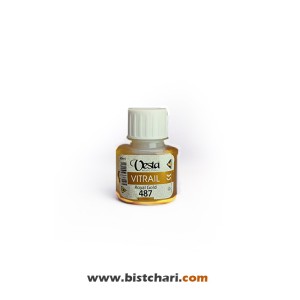 رنگ ویترای رنگ Royal gold کد 487 حجم 40 ml برند وستا Vesta
